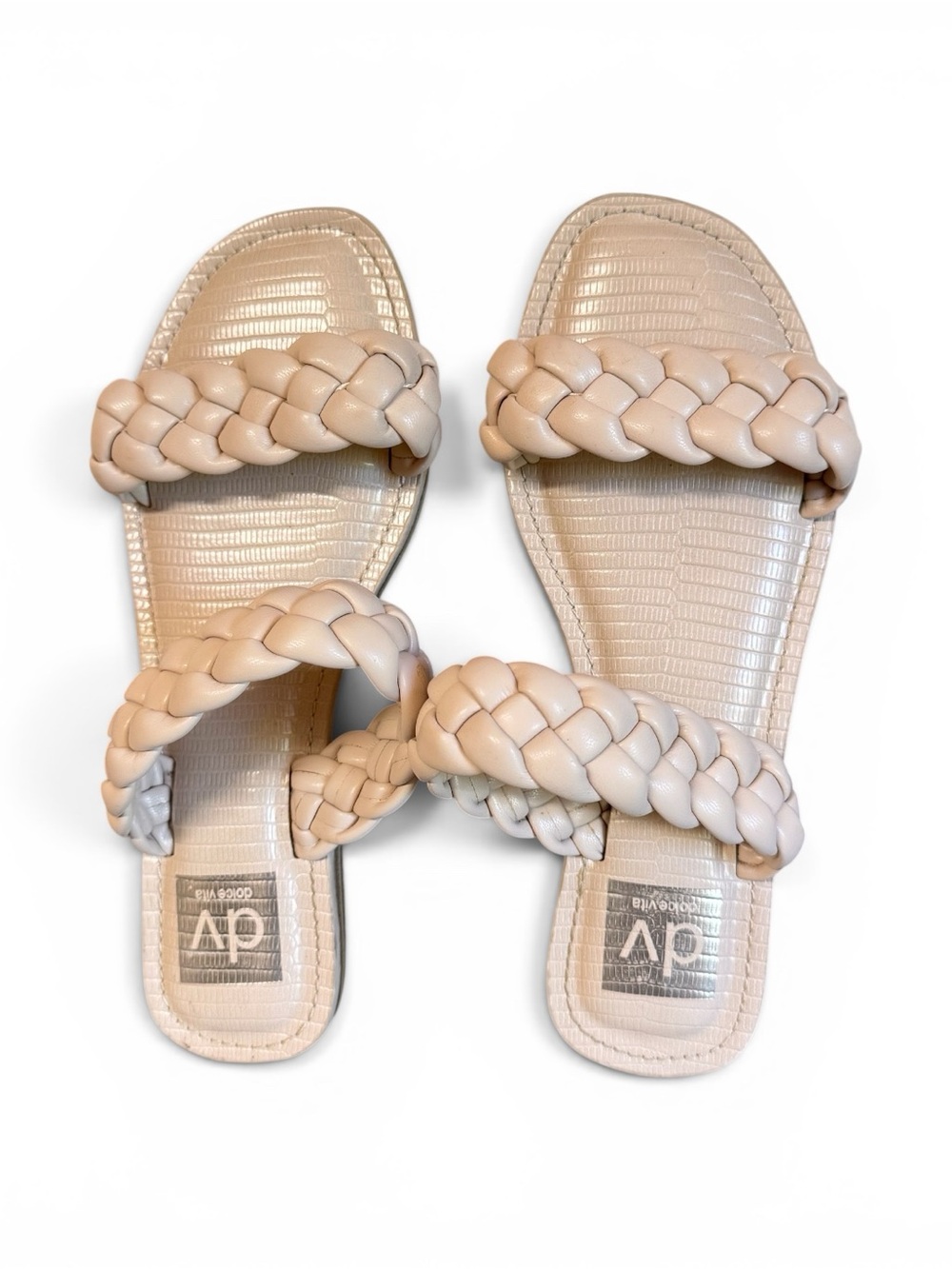 DV by Dolce Vita Braided Double-Strap Slide Sandals